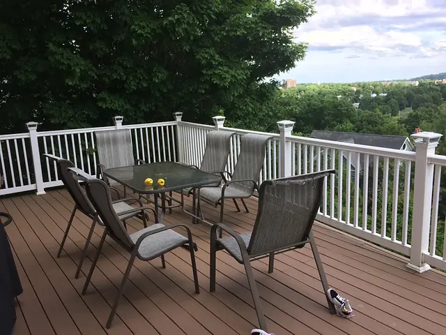 Composite deck with a view