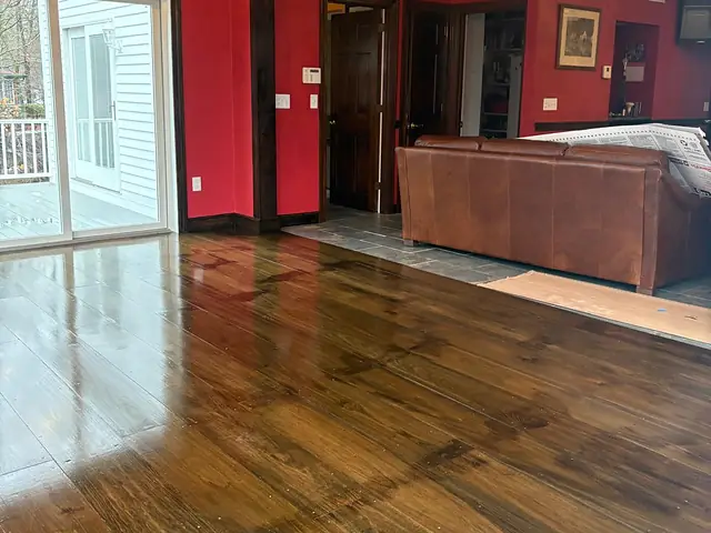 Finished home addition